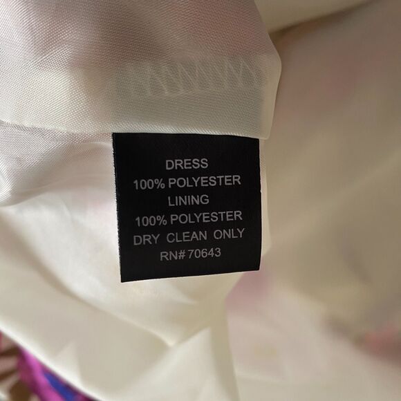 Jessica Howard Floral‎ Tea Midi Dress 24W Pockets Empire Waist Zip V Neck - Picture 10 of 10